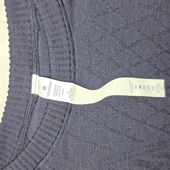 Lululemon Restless Pullover Crewneck Thumbholes Midnight Navy Womens Size 2 NWT - Picture 11 of 16